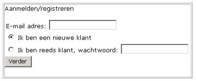 Aanmelden/registreren